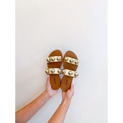 Rasteirinha Lana DOURADO - 0007240012 - Morena Brasil Shoes
