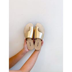Rasteirinha Iana DOURADO - 0007520012 - Morena Brasil Shoes