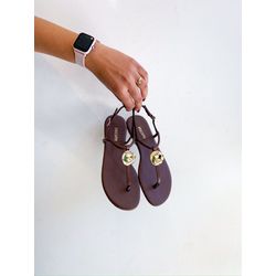 Rasteirinha Melanie MARROM - 0007280010 - Morena Brasil Shoes