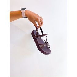 Papete Melissa MARROM - 0007460010 - Morena Brasil Shoes