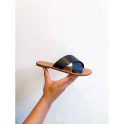 Rasteirinha Anna PRETO - 0007220001 - Morena Brasil Shoes