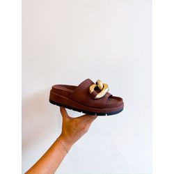 Flat Ivy MARROM CAMURÇA - 0008300067 - Morena Brasil Shoes