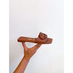 Rasteirinha Lyra CARAMELO - 0008440011 - Morena Brasil Shoes