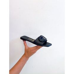 Rasteirinha Lyra PRETO - 0008440001 - Morena Brasil Shoes