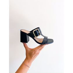 Tamanco Beatrice PRETO - 0008760001 - Morena Brasil Shoes