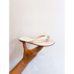 Rasteirinha Dalia OFF WHITE - 0007660002 - Morena Brasil Shoes