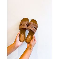 Rasteirinha Penelope CARAMELO - 0008430011 - Morena Brasil Shoes