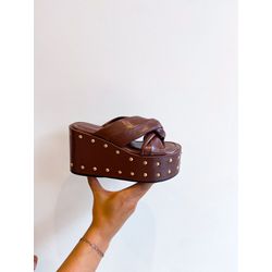 Tamanco Maite MARROM - 0008640010 - Morena Brasil Shoes