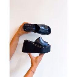 Tamanco Brenda PRETO - 0008590001 - Morena Brasil Shoes