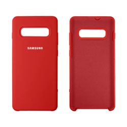 CASE CAPINHA SAMSUNG S10+ SILICONE VERMELHA - cs10... - MCELL IMPORT