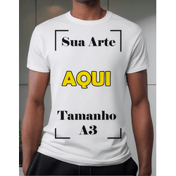 Camiseta Personalizada Estampa Masculina Branca 29... - MD TRANSFERS