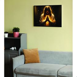 Quadro Religioso - Jesus Orando 60x80cm - QD1 - MD TRANSFERS