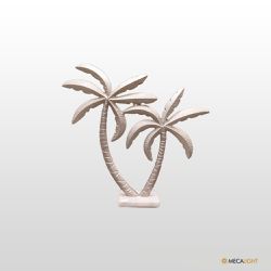 Escultura Aluminio Palmeira Marmore - MECALIGHT