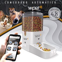 Alimentador Comedouro Automático Cães Gatos Pet Wi... - MecPet