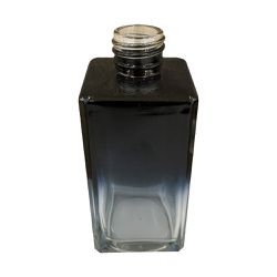 VIDRO SQUARE 250ML R.28/410 DEGRADE PRETO AZULADO - MEGA ESSENCIAS