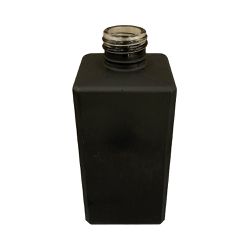 VIDRO SQUARE 250ML R 28 / 410 PRETO FOSCO - MEGA ESSENCIAS