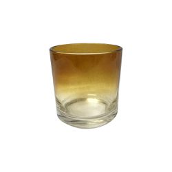 COPO DE VELA 265ML/200GRS DEGRADE AMBAR - MEGA ESSENCIAS