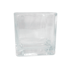 COPO DE VELA CUBE 130ML TRANSP MTZ-2123 - MEGA ESSENCIAS