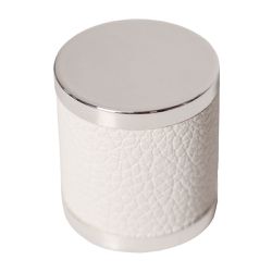 SOBRETAMPA GB COURO PRATA/BRANCO FEA - MEGA ESSENCIAS