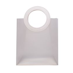 SACOLA PVC COM ALÇA REDONDA DE COURINO BRANCA - P ... - MEGA ESSENCIAS