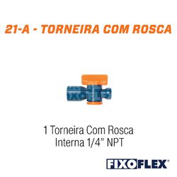 Torneira com Rosca Interna 1/4 NPT 21-A Ref. AU21 ... - Conebras Equipamentos Industriais