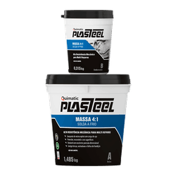 Plasteel Massa 4:1 PTE 1,8KG Ref. PQ2 QUIMATIC - Conebras Equipamentos Industriais