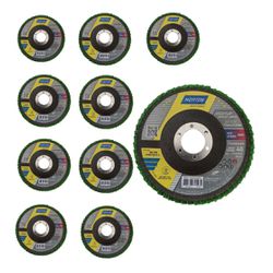 KIT 10 PCS DISCO FLAP GR40 STANDARD 4.1/2 115X22MM... - Conebras Equipamentos Industriais