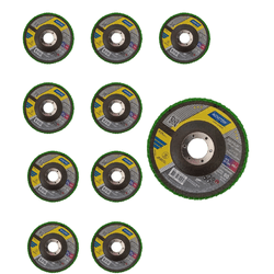 KIT 10 PCS DISCO FLAP GR80 STANDARD 4.1/2 115X22MM... - Conebras Equipamentos Industriais