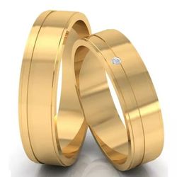 Alianças de Casamento Senador Canedo 6mm - 414 - Abadia Joias 
