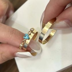 Combo + Trio de Alianças de Casamento Gyn 3mm - 42... - Abadia Joias 