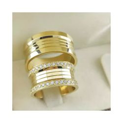 Alianças de Casamento Pontes e Lacerda 9mm - 733 - Abadia Joias 