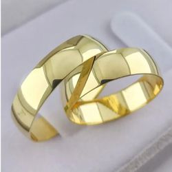 Alianças de Casamento Tradicional Ouro 18K 6mm 7g ... - Abadia Joias 
