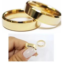 Alianças de Noivado Chanfrada Gyn 4,5mm - 419 - Abadia Joias 