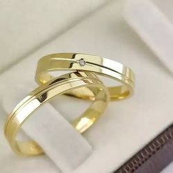 Alianças de Noivado Buriti Shopping 3mm - 608 - Abadia Joias 