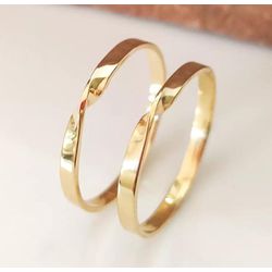 Alianças de Ouro Torcidas Goiânia 2,2mm - 605 - Abadia Joias 