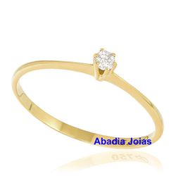 Anel de Noivado Anápolis 2,2mm - 538 - Abadia Joias 