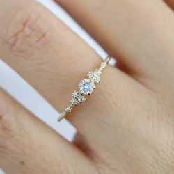 Anel de Noivado Austin - 740 - Abadia Joias 