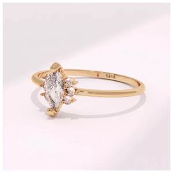 Anel de Noivado Atlanta - 735 - Abadia Joias 