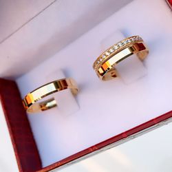 Par Alianças de Ouro para Casal Goiânia 3mm - 711 - Abadia Joias 