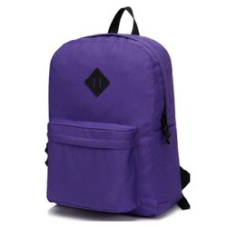 Mochila Escolar Viagem Juvenil Espaçosa Resistente Leve Pequena Roxo - MeiMi Amores 