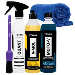 Kit Limpa Motor Lavagem Shampoo Moto-v + V-mol Von... - MENDES AUTO