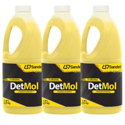 Kit 3 Shampoo Detmol Limpeza Pesada 2l Sandet - 45... - MENDES AUTO