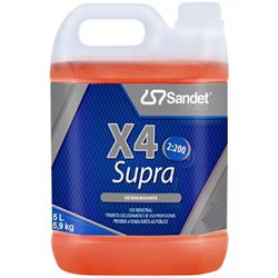 X4 Supra Detergente Desincrustante Alcalino - 5L -... - MENDES AUTO