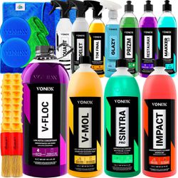 Kit Lavagem Automotiva Profissional Produtos Vonix... - MENDES AUTO