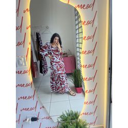 vestido marrom e azul - 030 - Meod Brand