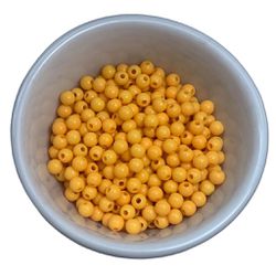Miçanga Bolinha Leitosa Laranja Abs 6mm 30g - 285 ... - MERART