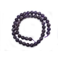 Fio de Pedra Natural Ametista 8mm com aprox. 47 pe... - MERART