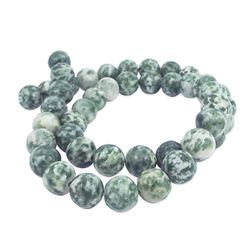 Fio de Pedra Natural Jaspe Esmeralda 8mm com aprox... - MERART