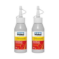 Kit 2 Cola De Silicone Transparente Tekbond Artesa... - MERART