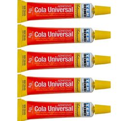 Kit 5 Cola Adesivo Universal Tek Bond 17g Multiuso... - MERART